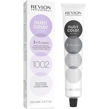 Barva na vlasy Revlon Professional Nutri Color Filters barvicí koktejl 3 v 1 100 ml, 1002 pale platinum