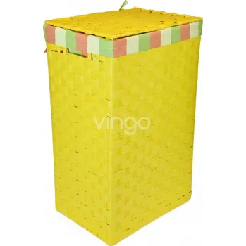 Koš na prádlo Vingo Prádelní koš žlutý Rozměry (cm): 36x26, v. 58