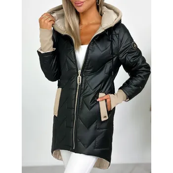 Dámská bunda Podzimní bunda PAULINA černá Velikost: 5XL