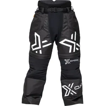 Florbal Oxdog XGUARD GOALIE PANTS Black/White Brankářské kalhoty M, černá / bílá