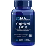 Life Extension Optimized Garlic Doplněk stravy s česnekem 200 ks, vegetariánská kapsle, 1200 mg