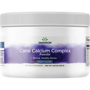 Swanson Coral Calcium Complex Doplněk stravy s obsahem korálového vápníku 120 g, prášek
