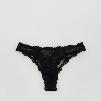 Kalhotky Reserved - Krajkové kalhotky typu tanga - černý - 768HQ-99X - 768HQ-99X-M