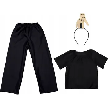 Karnevalový kostým KOSTÝM NA RUKY RODINKA ADDAMSŮV KOSTÝM NA RUKY HALLOWEENSKÝ KOSTÝM 116-128 4 ks