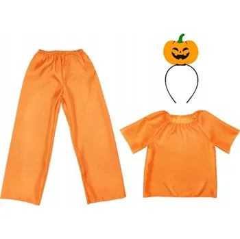 Karnevalový kostým KOSTÝM DÝNĚ ČELENKA KALHOTY HALLOWEEN 134-140