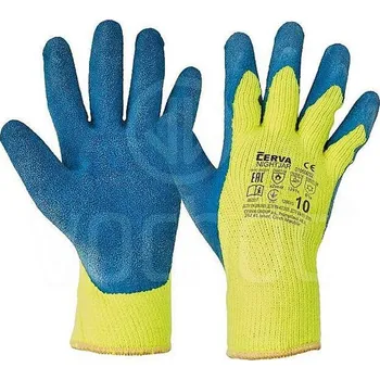 Pracovní rukavice Rukavice ZIMNÍ BLUETAIL pletené modro-žluté Protect