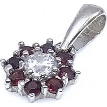 Přívěsek Český Granát Jan Kos jewellery Stříbrný přívěsek 32109375