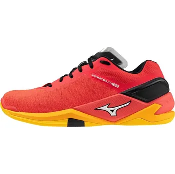 Pánská sálová obuv Mizuno WAVE STEALTH NEO X1GA200001 Sálová obuv Radiant Red / White / Carrot Curl, UK 11,5, EU 46,5, US 12,5, 30,5 cm