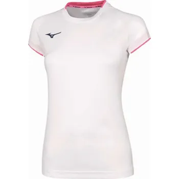 Pánské tričko Mizuno Core Short Sleeve Tee W Tričko XL, bílá / růžová