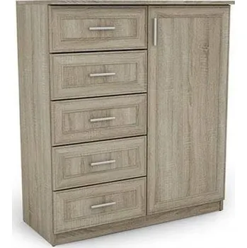 Komoda Komoda eMeblast 100 x 44 x 112 cm dub sonoma světlý matný