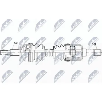 Poloosa kola Hnací hřídel - poloosa NTY NPW-CH-034