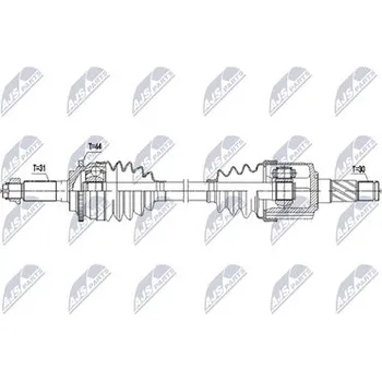 Hnací hřídel - poloosa NTY NPW-MZ-133