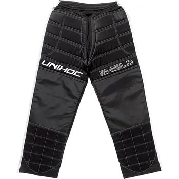 Florbalový dres Unihoc Basic SHIELD pants black/white Brankářské kalhoty XS, černá / bílá
