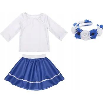 Karnevalový kostým KOSTÝM NA VYSTOUPENÍ SUKNĚ VĚNEC 134-140