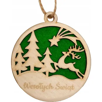 Vánoční dekorace Vánoční Koule zdobená mixem 9 cm 1 ks