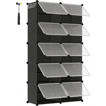 Botník Botník Songmics 40 x 30 x 30 cm černý