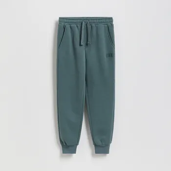 Dětská móda Reserved - BOYS` TROUSERS - ocelově zelená - 147FI-96X - 147FI-96X-170