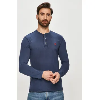 Pánské tričko Polo Ralph Lauren - Tričko s dlouhým rukávem 710790058003 námořnická modř 59X, vel. L