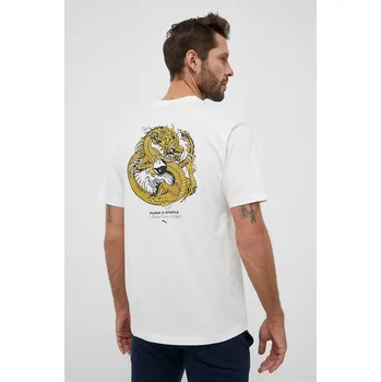 Bavlněné tričko Puma X STAPLE 621841 béžová 01X, vel. L