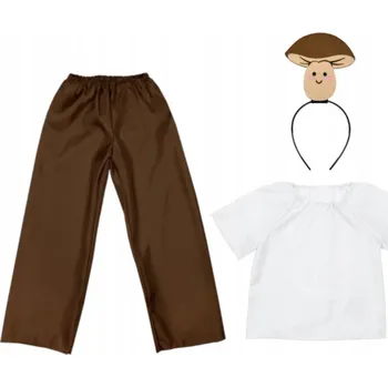 Karnevalový kostým KOSTÝM HŘÍBEK PRAVÁK KALHOTY HNĚDÉ 98-110