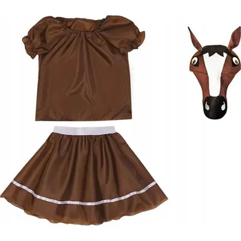 Karnevalový kostým KOSTÝM KONÍK SUKNĚ HALENKA ČEPICE 98-110