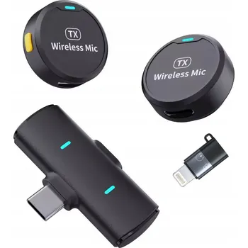 Mikrofon BEZDRÁTOVÝ MIKROFON M1 PRO IPHONE, TELEFON, POČÍTAČ USB-C/Lightning