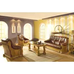 PYKA Kožená sedací souprava Fryderyk I 3+2+1 Dřevo: Pyka 11, Hlavní látka: kůže S16