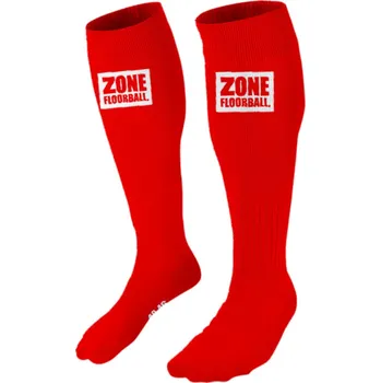 Štulpny Zone floorball Sock ATHLETE Štulpny EU 40-46, červená