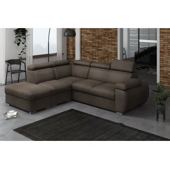 Sedací souprava FALCO Rohová sedací souprava Brooklyn V levá hnědá