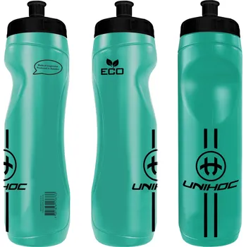 Láhev Unihoc Water Bottle ECO turquoise/black 0.9L Láhev černá / tyrkysová