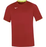 Mizuno Core Short Sleeve Tee Tričko XXL, červená / žlutá