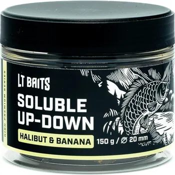 Nástraha Rozpustné Boilies LT Baits Halibut & Banana 24mm / 150 g