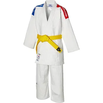 Kimono Mizuno Kodomo with band(C) / Tricolore Kimono na judo 150 cm, bílá