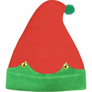 Čepice ČEPICE VÁNOČNÍHO SKŘÍTKA ELFA ČERVENÁ