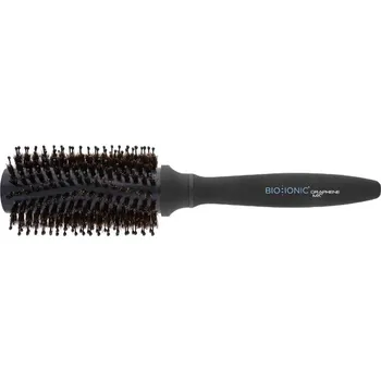 Bio Ionic Boar Styling Brush kulatý kartáč na vlasy 1 ks, 31 mm, Černá