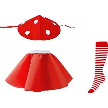 Karnevalový kostým Kostým Muchomůrka kostýmově_pl r. univerzální