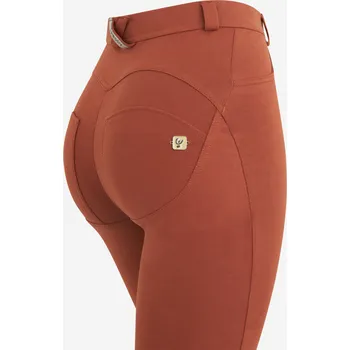 Dámské kalhoty Freddy kalhoty WR.UP v rustikální hnědé barvě, vysoký pas, 2 knoflíčky, superskinny střih, organická bavlna Vybraná velikost: M