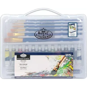 Výtvarná barva Akrylové barvy Royal Langnickel - Kufřikový set 12 x 12 ml