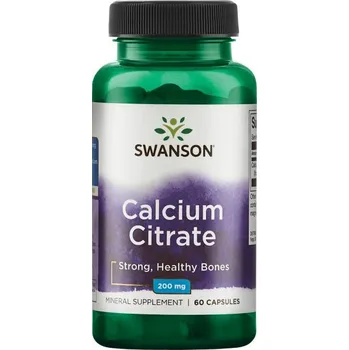 Zdraví Swanson Calcium Citrate 60 ks, kapsle, 200 mg, EXP. 04/2024