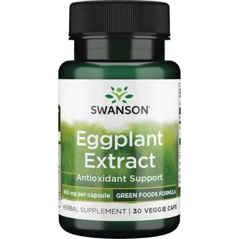 Zdraví Swanson Eggplant Extract 20:1 Doplněk stravy s antioxidanty 30 ks, vegetariánská kapsle, 450 mg