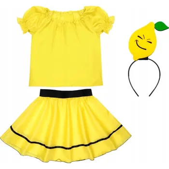 Karnevalový kostým ČELENKA CITRON KOSTÝM 98-110 4 ks