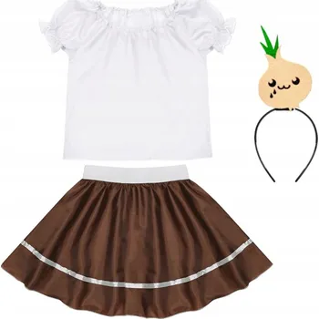 Karnevalový kostým KOSTÝM CIBULE ČELENKA ZELENINA CIBULKA 98-110