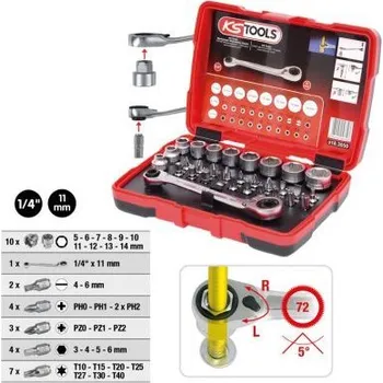 Auto-moto Sada nástrčných klíčů KS TOOLS 918.3050