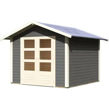 Zahradní domek KARIBU HOLZTECHNIK dřevěný domek KARIBU TALKAU 6 (83339) terragrau LG1779