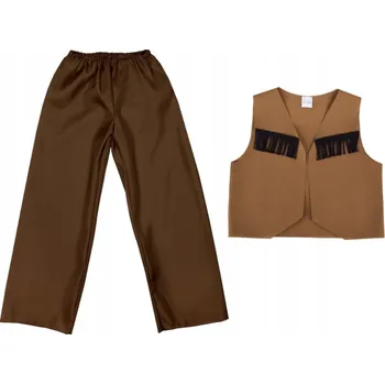 Karnevalový kostým KOSTÝM KOVBOJ KAMIZELKA KALHOTY 134-140 2el