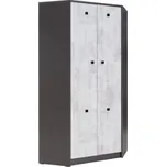 JUREK Rohová šatní skříň Tommy TM4