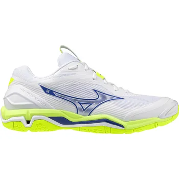 Pánská sálová obuv Mizuno WAVE STEALTH 6 X1GA243039 Sálová obuv White / Lightning Yellow / Dazzlin, UK 11, EU 46, US 12, 30 cm