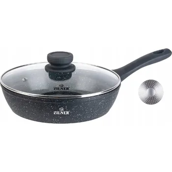 Pánev Tradiční pánev Zilner Vysoká mramorová pánev s granitovým povrchem 24 cm