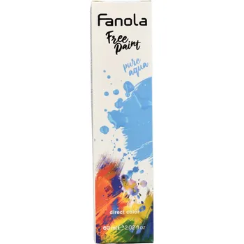 Barva na vlasy Fanola Free Paint Semi-Permanent Color semi-permanentní barva na vlasy 60 ml, Pure Aqua
