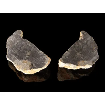 Přírodní kámen Meteorit | Lunar | Bechar 003/006 | 5,21 g (2,32 + 2,89 g)